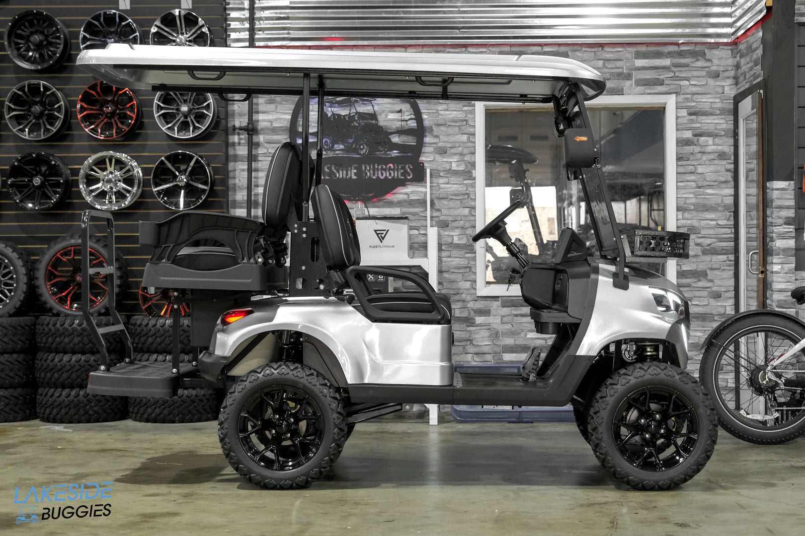2025 VIBE EV - EV4  Blade Silver 4 Passenger Street Legal Golf Cart -  Vibe EV at LakesideBuggies.com