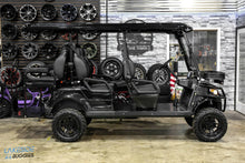 2024 EPIC Gloss Black  E60L  Custom Lifted 6 Passenger Golf Cart PN# -  EPIC Carts at LakesideBuggies.com