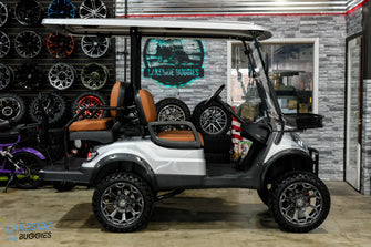 2024 ICON i40L Silver LITHIUM  CUSTOM  Lifted 4 Passenger Golf Cart PN# LT-A0136505