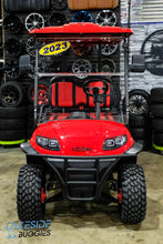 2024 ICON i40L  Torch Red  Lifted 4 Passenger Golf Cart PN# LT-A0138217 -  Icon EV at LakesideBuggies.com