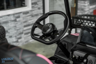 2025 VIBE EV - EV4F  Awareness Pink 4 Forward Passenger Street Legal Golf Cart