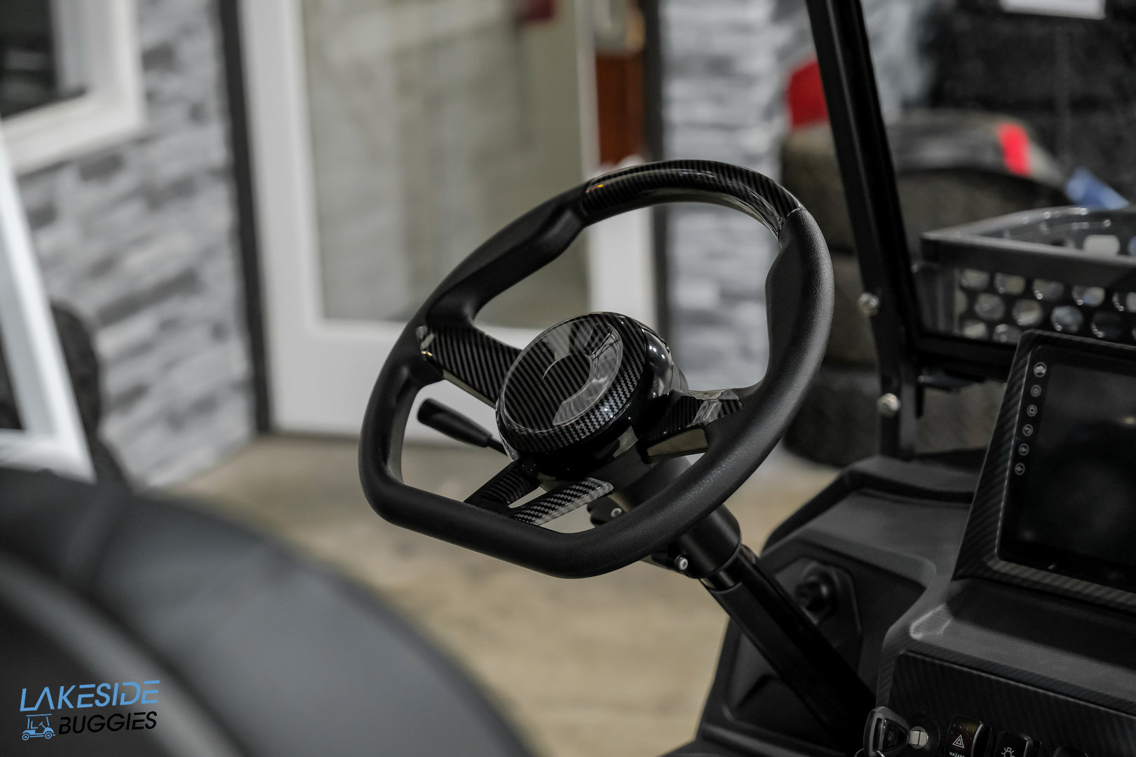 2025 VIBE EV - EV4F  Matte Black 4 Forward Passenger Street Legal Golf Cart -  Vibe EV at LakesideBuggies.com