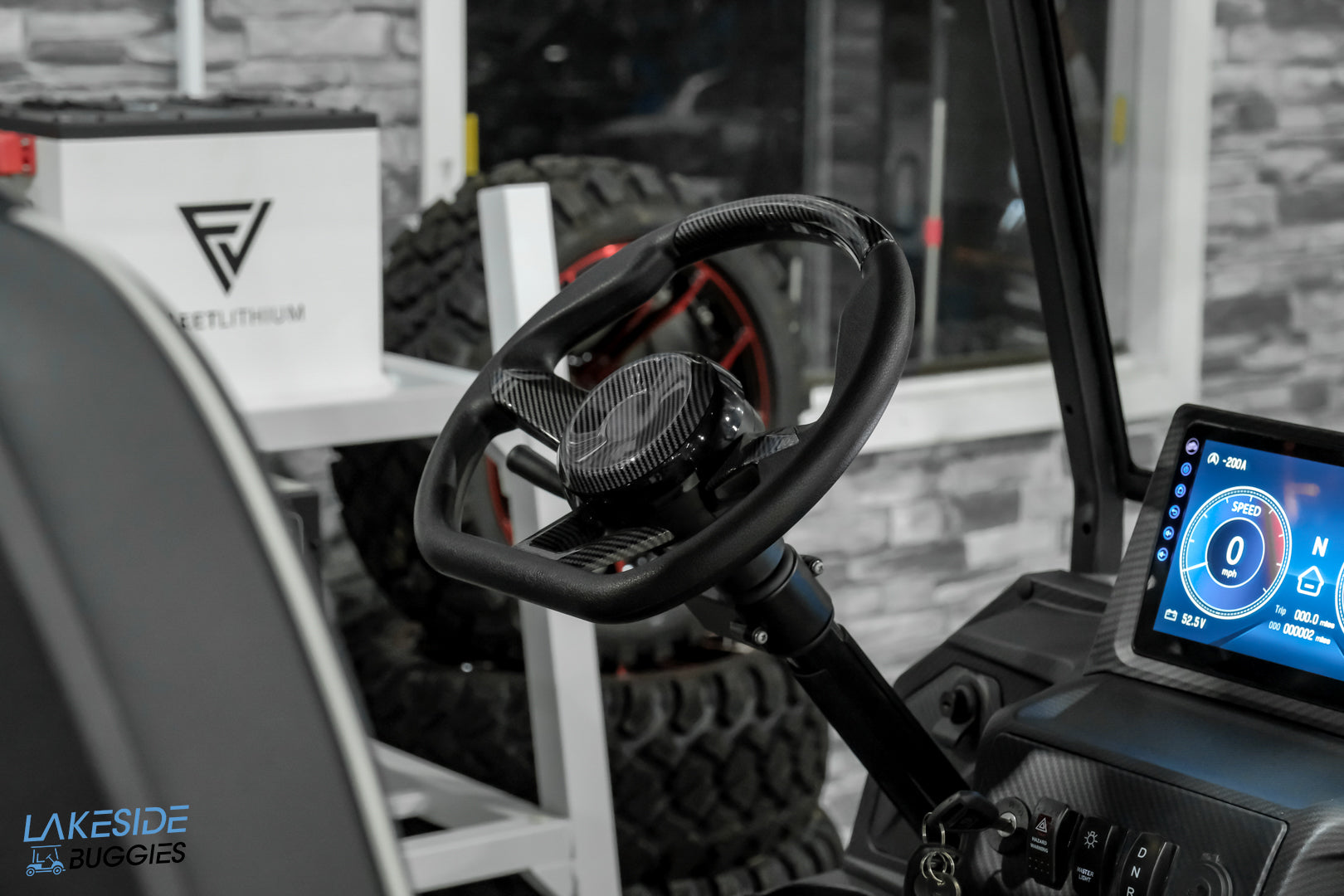 2025 VIBE EV - FLEX 4F  Blade Silver 4 Forward Passenger Street Legal Golf Cart -  Vibe EV at LakesideBuggies.com