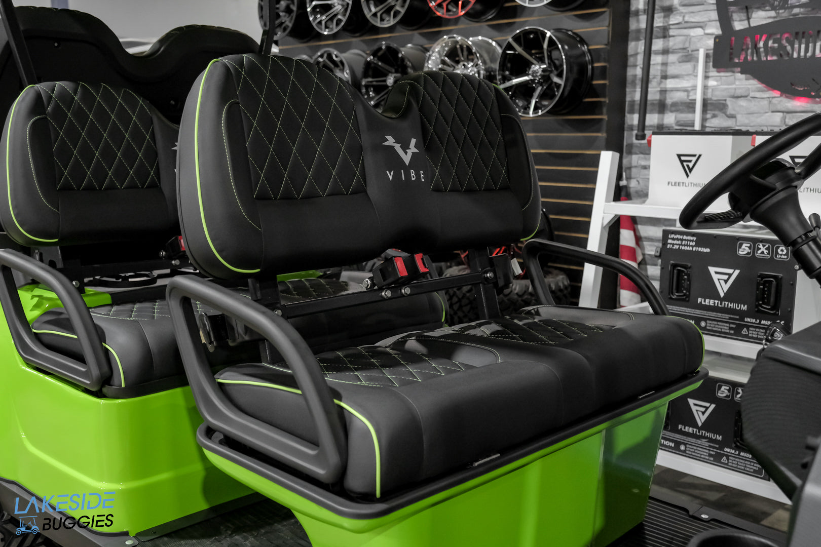 2025 VIBE EV - EV6  Sublime Green 6 Passenger Street Legal Golf Cart -  Vibe EV at LakesideBuggies.com