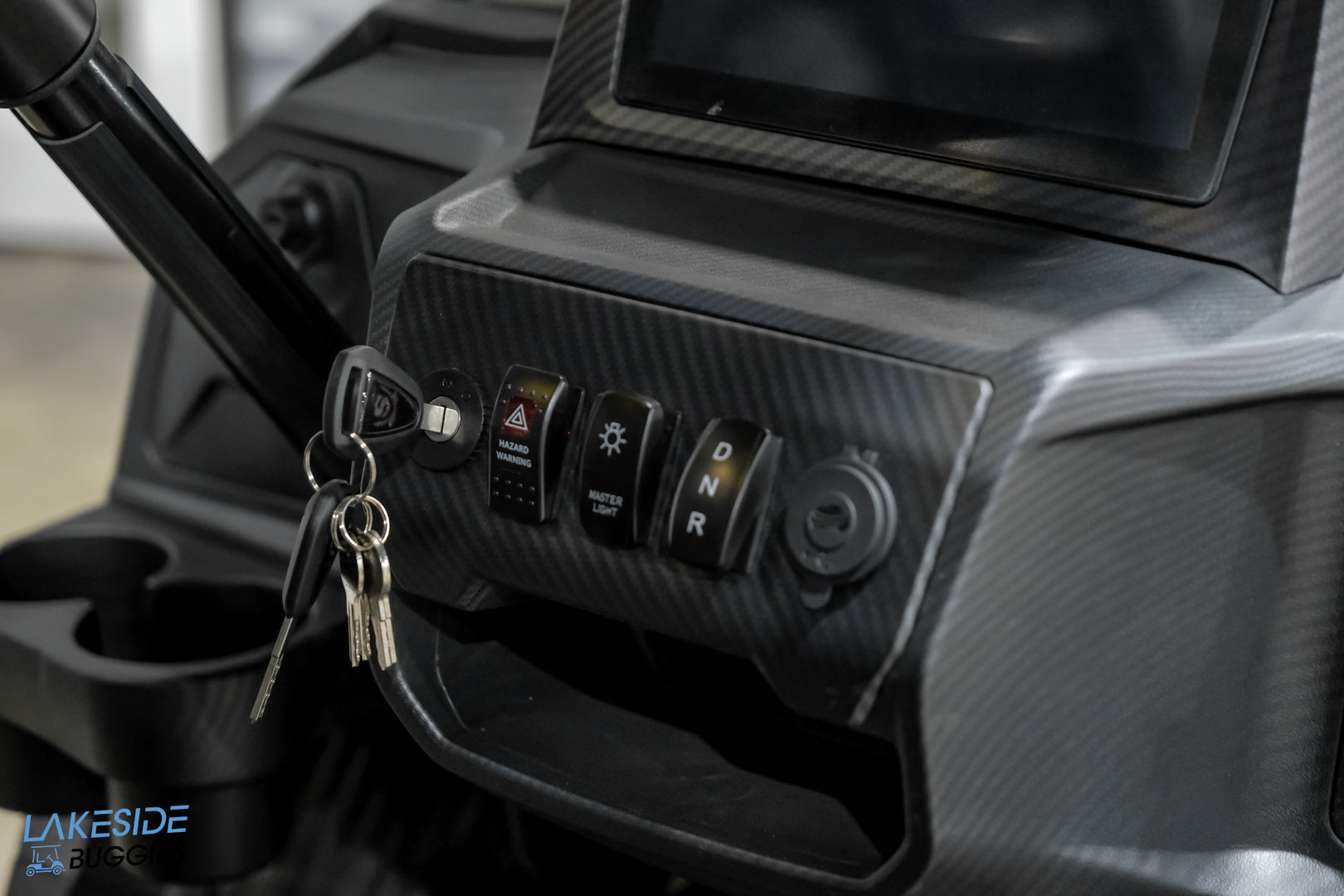 2025 VIBE EV - EV4F  Matte Black 4 Forward Passenger Street Legal Golf Cart -  Vibe EV at LakesideBuggies.com