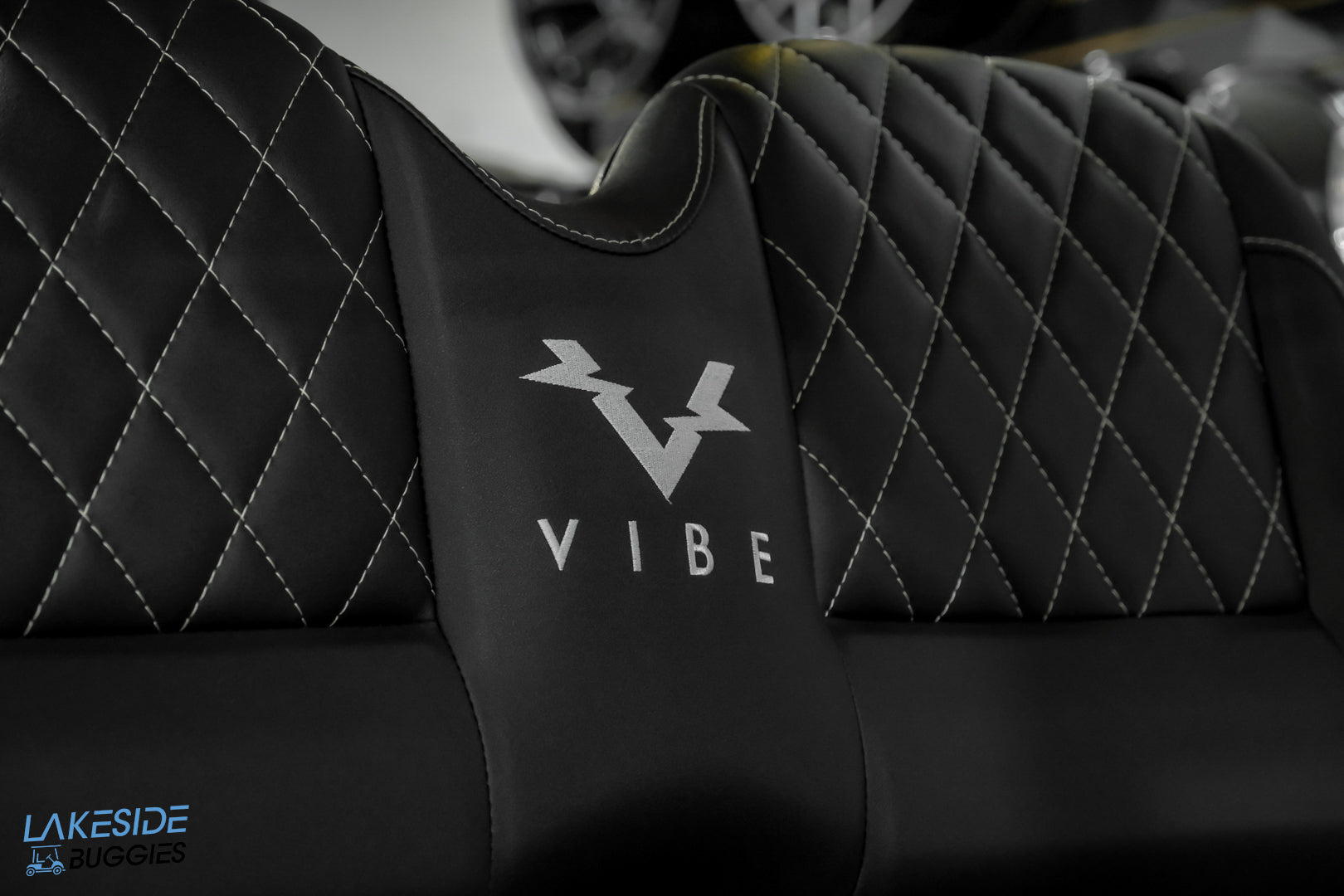 2025 VIBE EV - FLEX 4F  Blade Silver 4 Forward Passenger Street Legal Golf Cart -  Vibe EV at LakesideBuggies.com