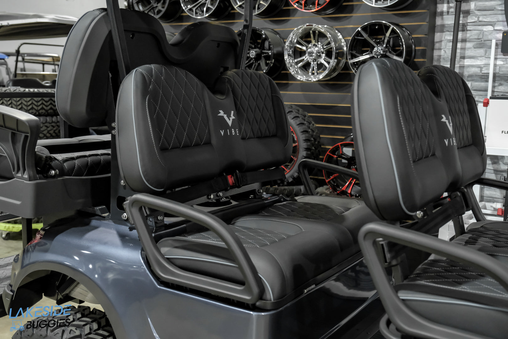 2025 VIBE EV - EV6  Charcoal 6 Passenger Street Legal Golf Cart -  Vibe EV at LakesideBuggies.com