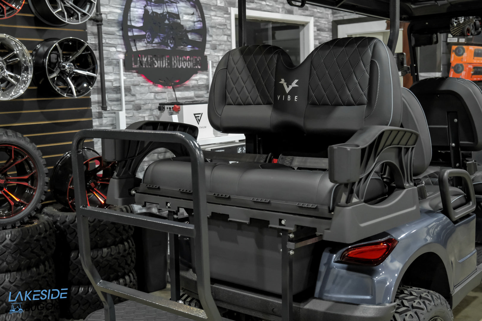2025 VIBE EV - EV6  Charcoal 6 Passenger Street Legal Golf Cart -  Vibe EV at LakesideBuggies.com