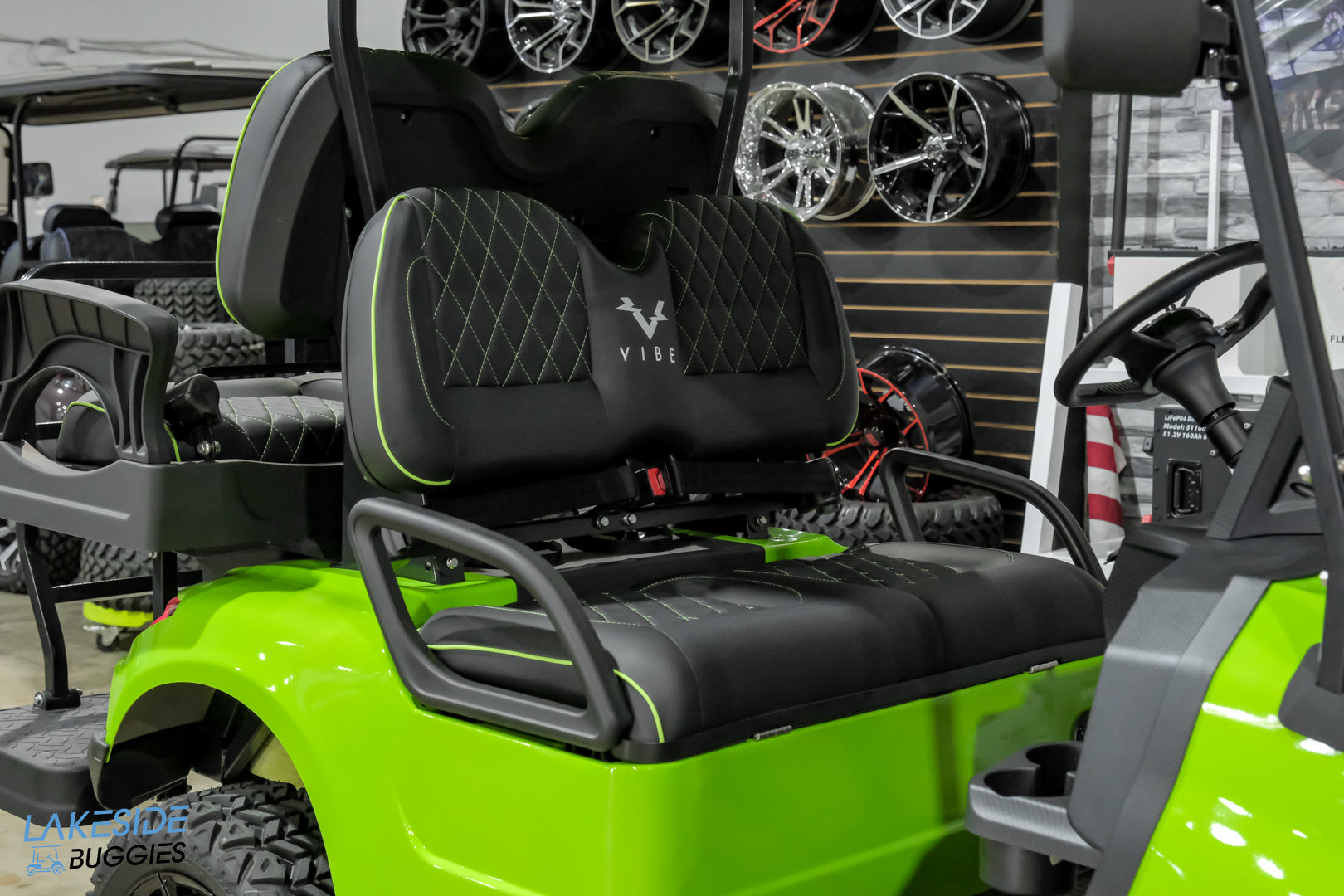 2025 VIBE EV - EV4  Sublime Green 4 Passenger Street Legal Golf Cart -  Vibe EV at LakesideBuggies.com
