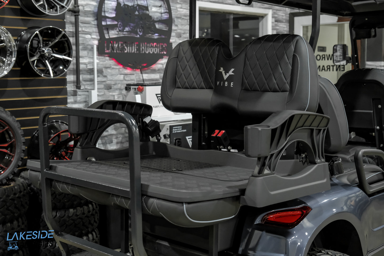 2025 VIBE EV - EV6  Charcoal 6 Passenger Street Legal Golf Cart -  Vibe EV at LakesideBuggies.com