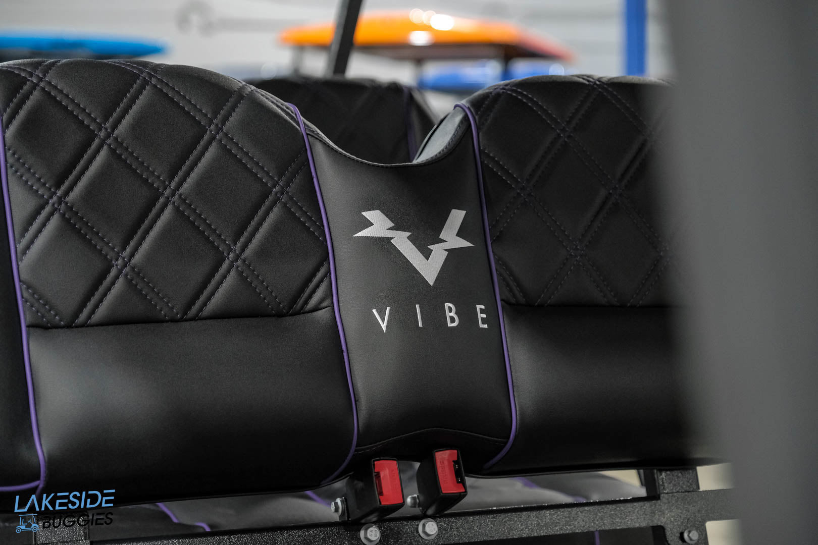 2025 VIBE EV - EV4F  Passion Purple 4 Forward Passenger Street Legal Golf Cart -  Vibe EV at LakesideBuggies.com