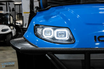 2024 ICON i40L  Custom Build Carribean Blue Lithium  Lifted 4 Passenger Golf Car PN# LT-A0130877