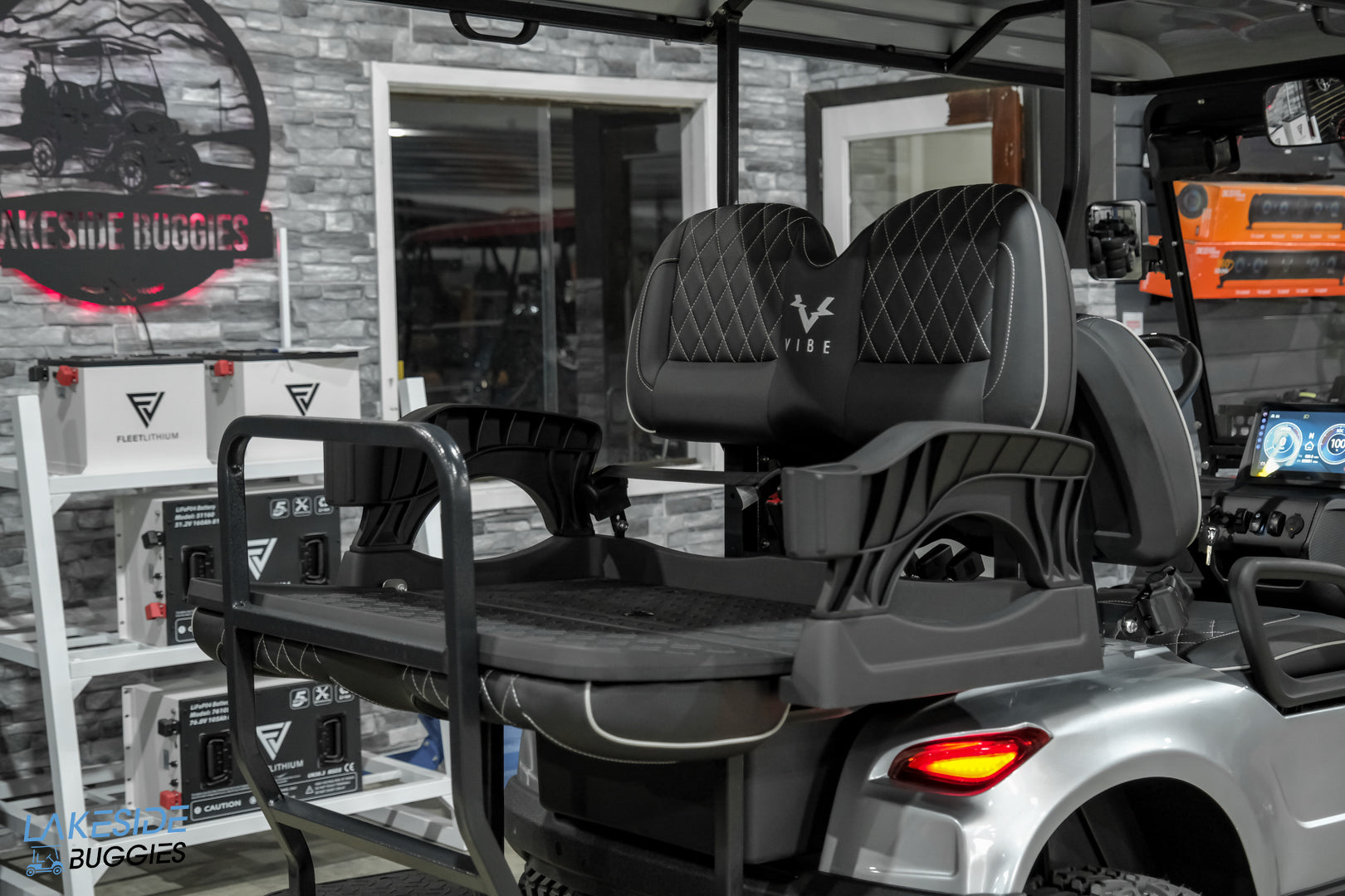 2025 VIBE EV - EV4  Blade Silver 4 Passenger Street Legal Golf Cart -  Vibe EV at LakesideBuggies.com