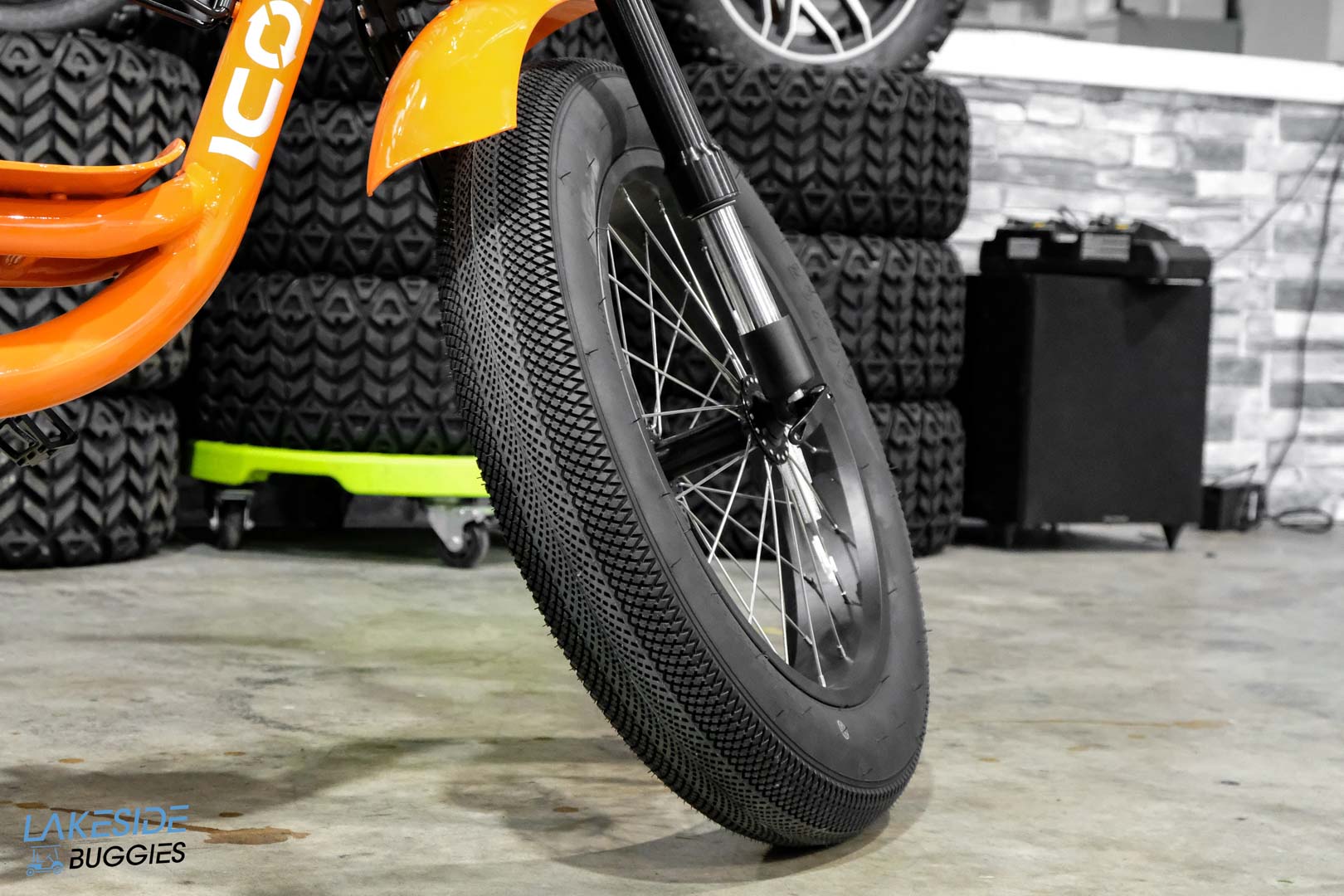 2023 Icon EV Electric Bicycle Orange PN# 165322320000519 -  ICON at LakesideBuggies.com