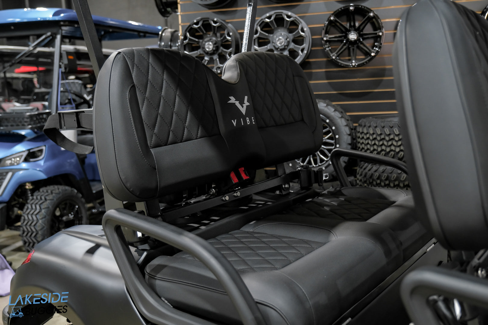 2025 VIBE EV - FLEX 4F  Matte Black Special Edition 4 Forward Passenger Street Legal Golf Cart -  Vibe EV at LakesideBuggies.com