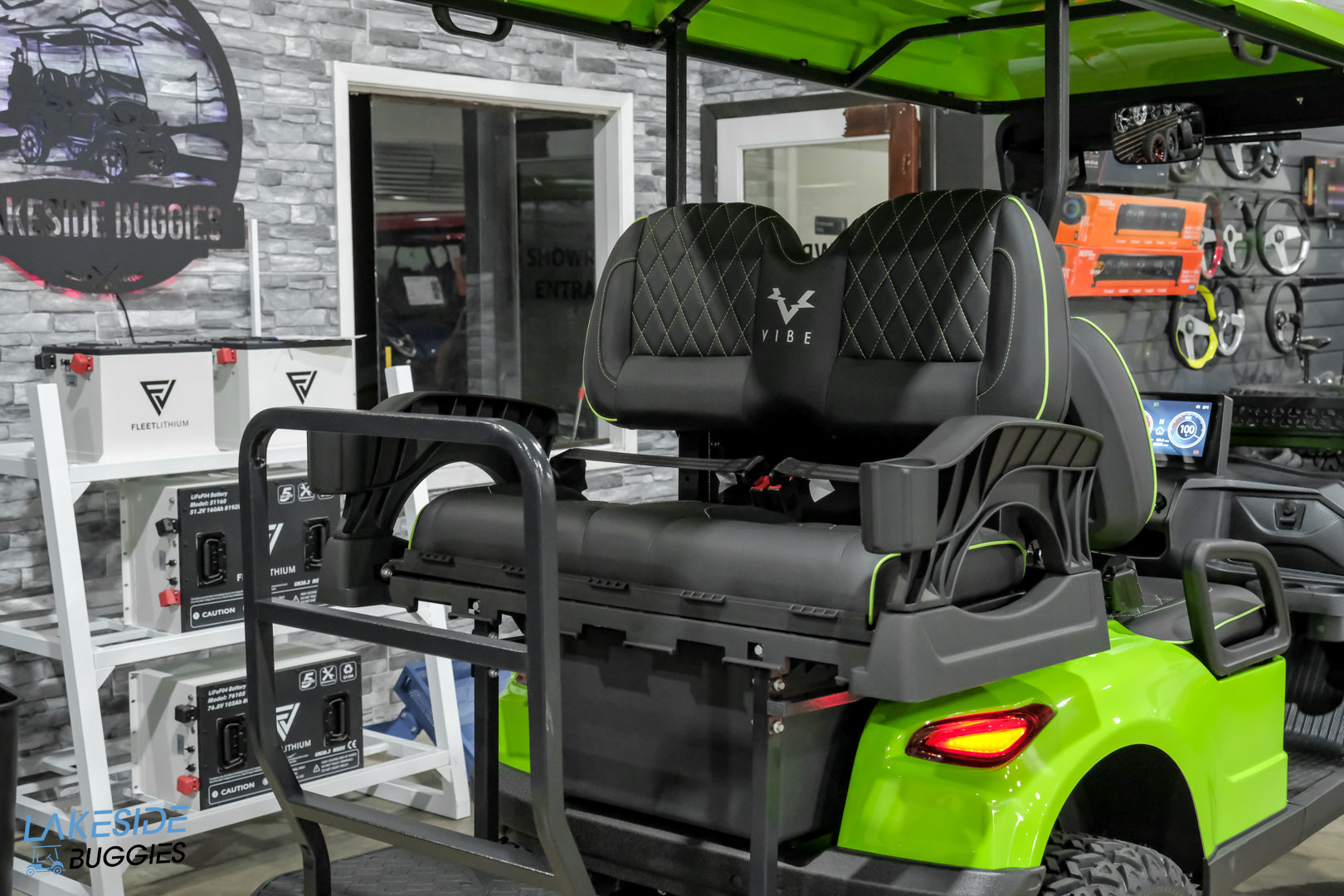 2025 VIBE EV - EV4  Sublime Green 4 Passenger Street Legal Golf Cart -  Vibe EV at LakesideBuggies.com
