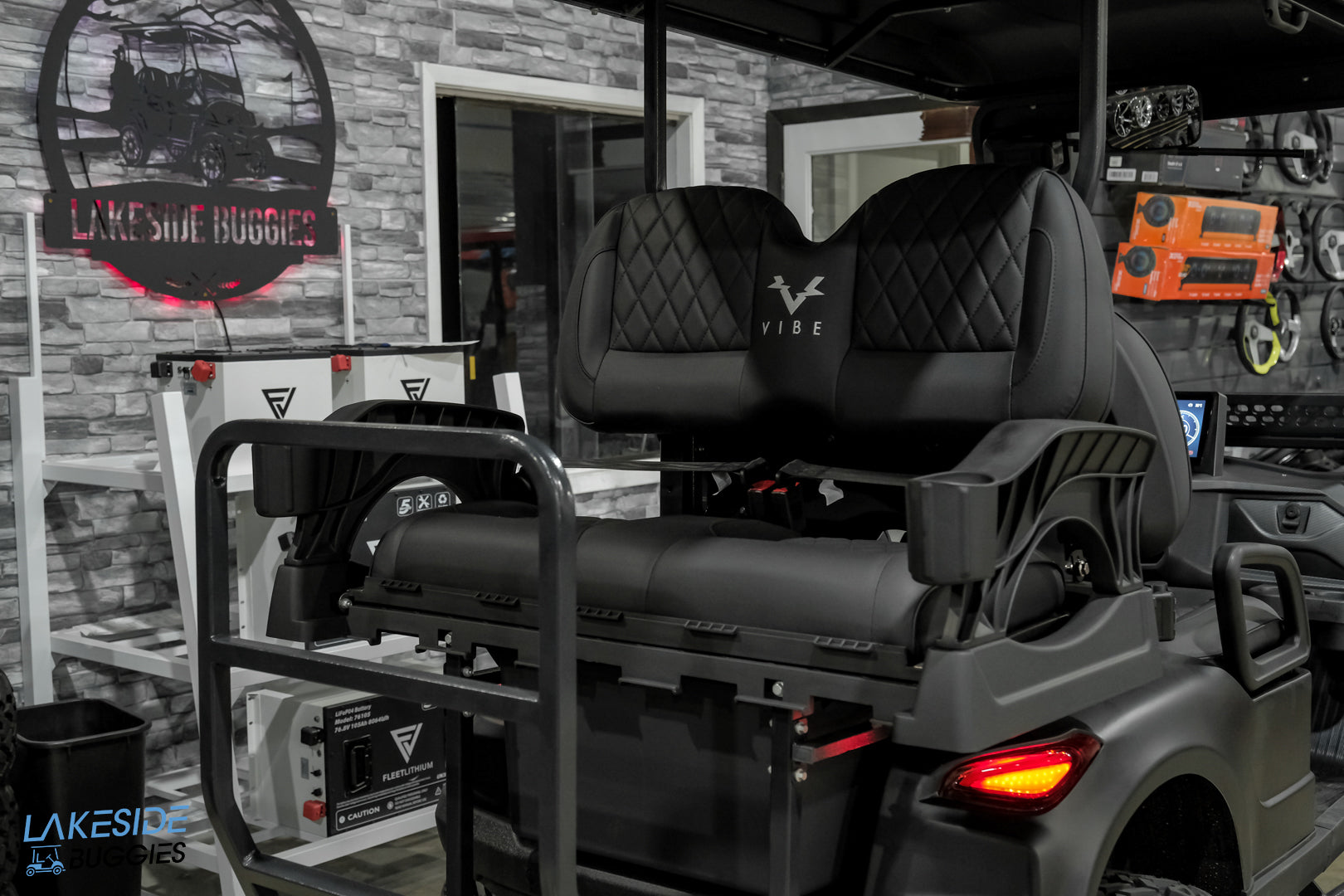 2025 VIBE EV - EV4  Matte Black Special Edition 4 Passenger Street Legal Golf Cart -  Vibe EV at LakesideBuggies.com