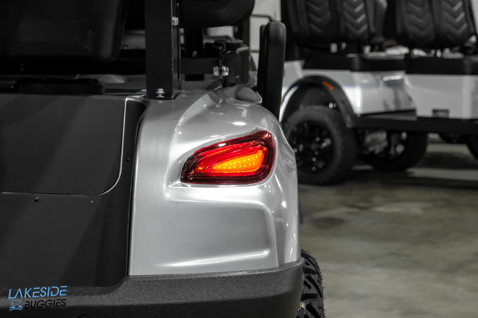 2025 VIBE EV - FLEX 4F  Blade Silver 4 Forward Passenger Street Legal Golf Cart -  Vibe EV at LakesideBuggies.com