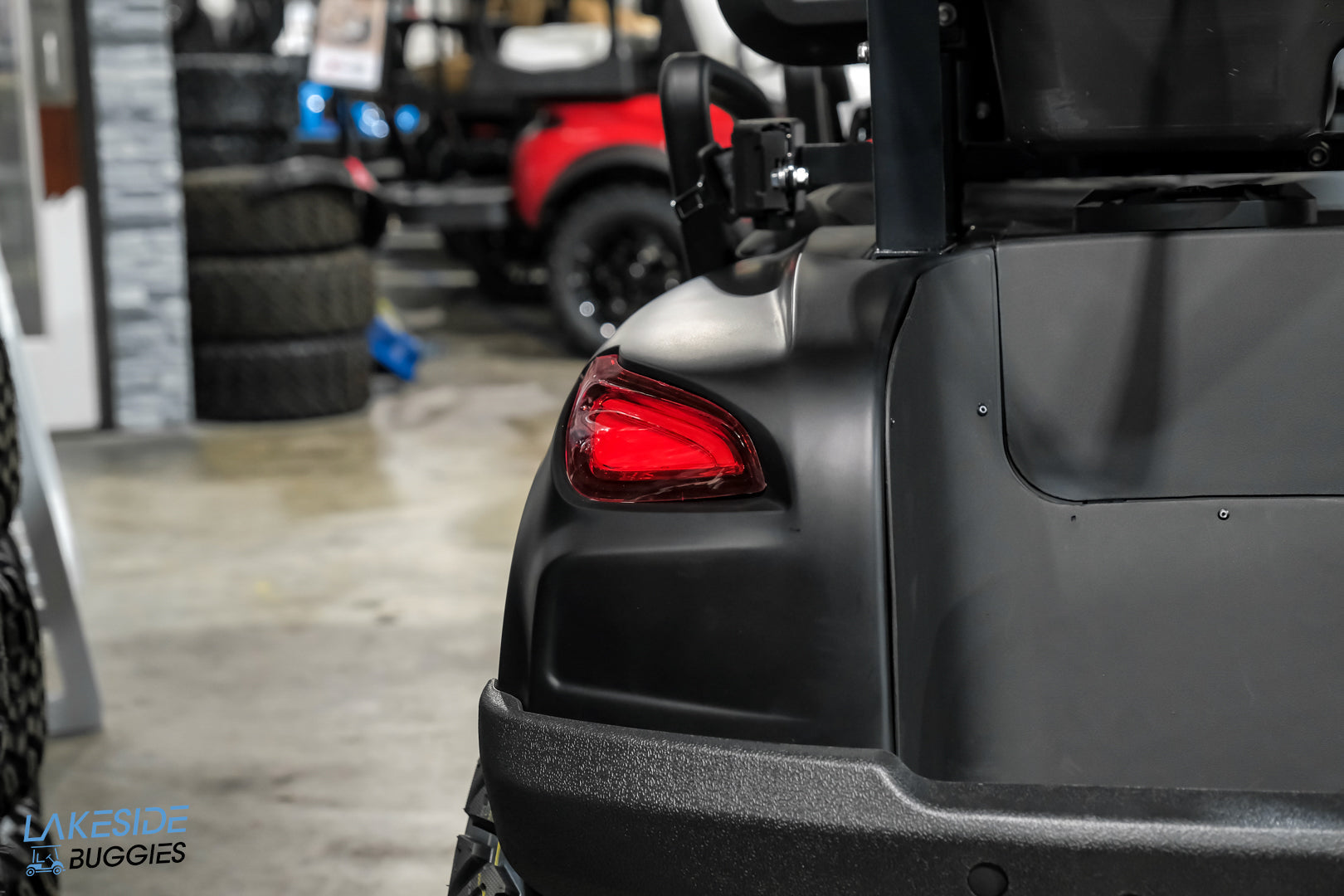 2025 VIBE EV - EV4F  Matte Black 4 Forward Passenger Street Legal Golf Cart -  Vibe EV at LakesideBuggies.com