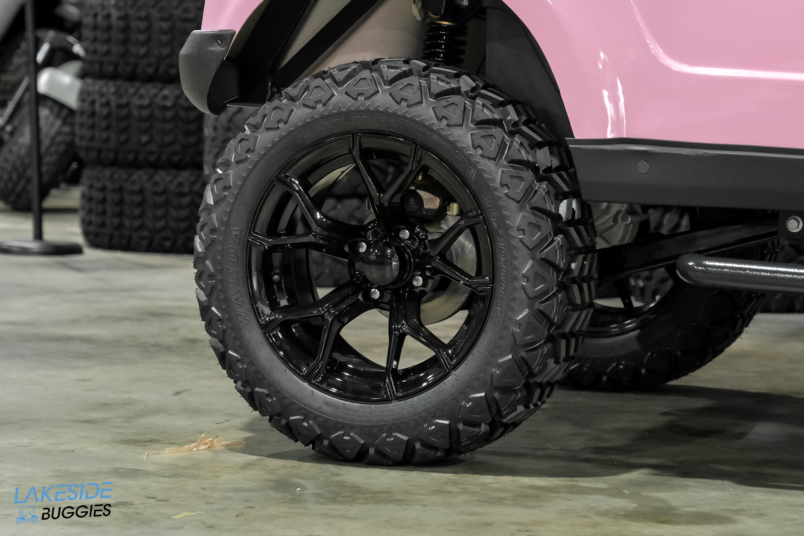 2025 VIBE EV - EV4F  Awareness Pink 4 Forward Passenger Street Legal Golf Cart -  Vibe EV at LakesideBuggies.com