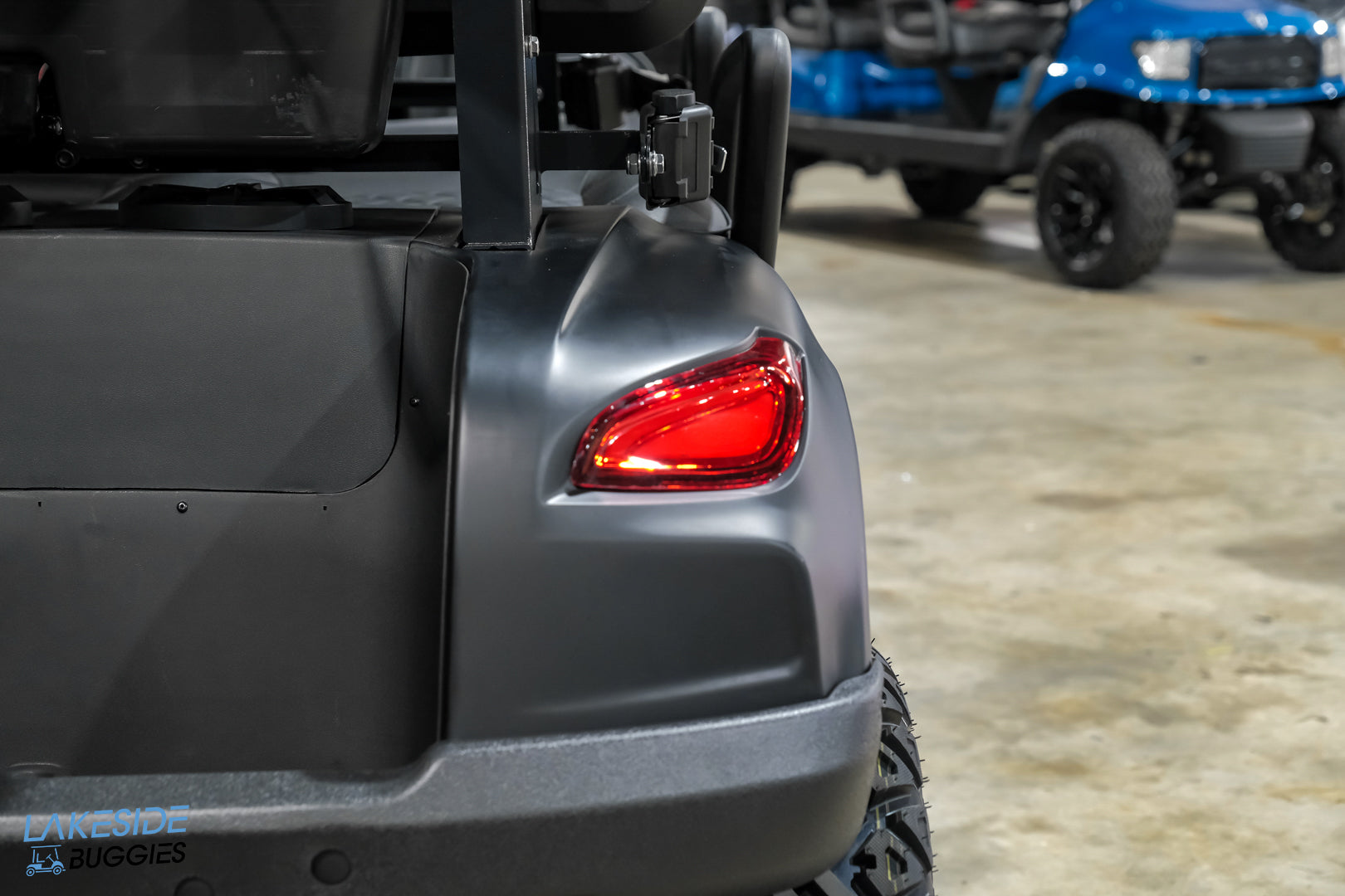 2025 VIBE EV - EV4F  Matte Black 4 Forward Passenger Street Legal Golf Cart -  Vibe EV at LakesideBuggies.com