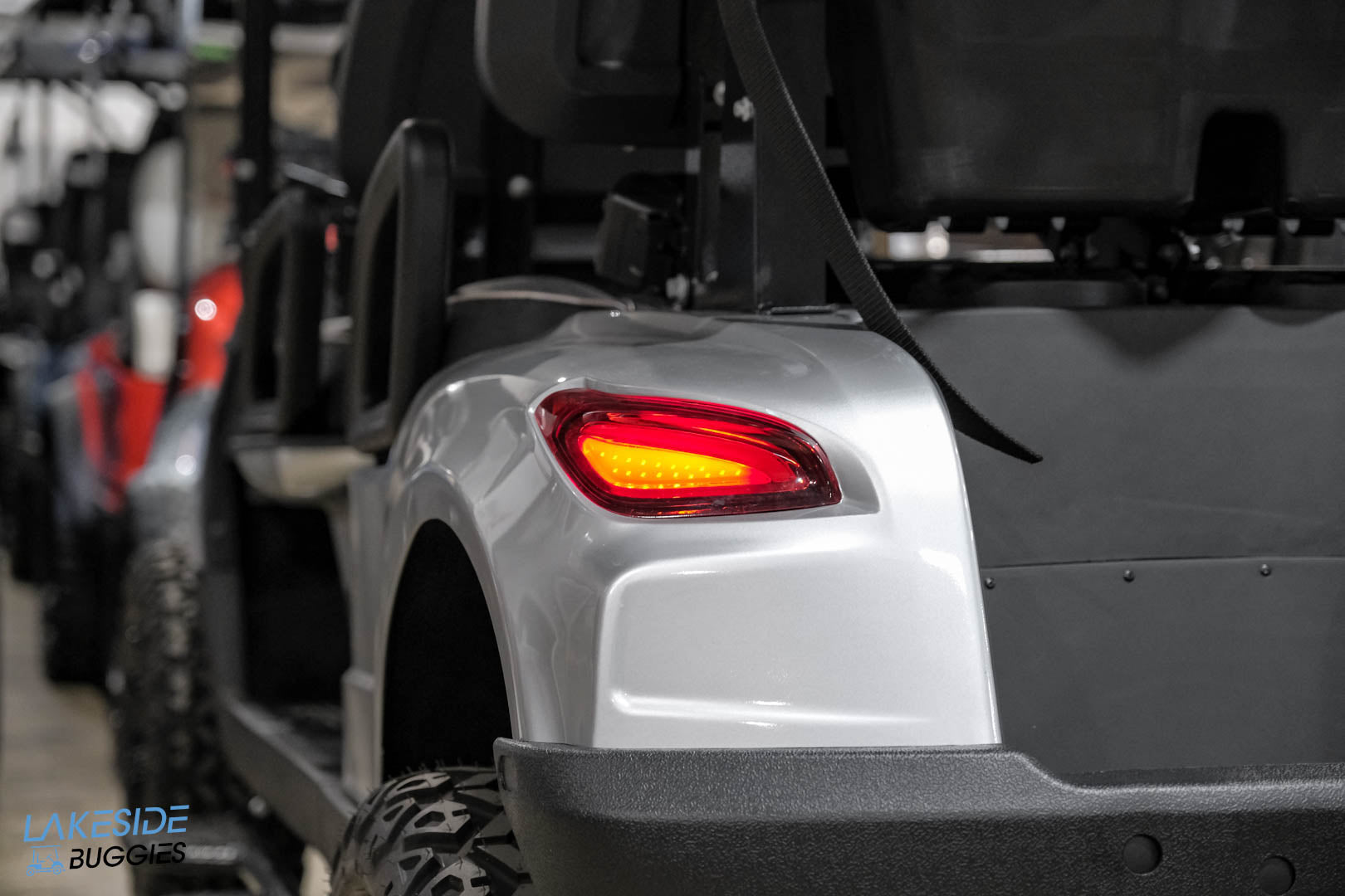2025 VIBE EV  - EV4F  Blade Silver 4 Forward Passenger Street Legal Golf Cart -  Vibe EV at LakesideBuggies.com