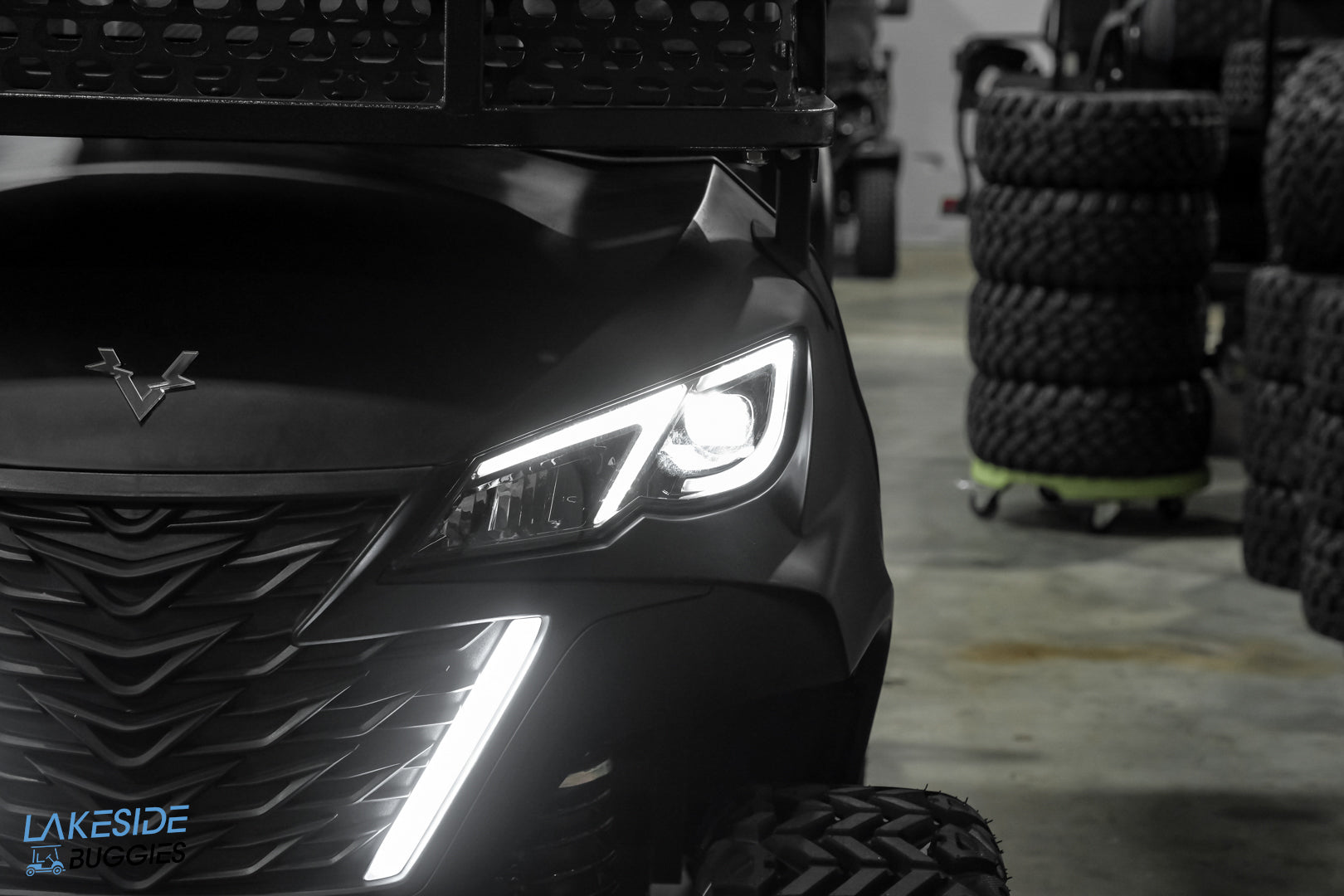 2025 VIBE EV - EV4  Matte Black Special Edition 4 Passenger Street Legal Golf Cart -  Vibe EV at LakesideBuggies.com