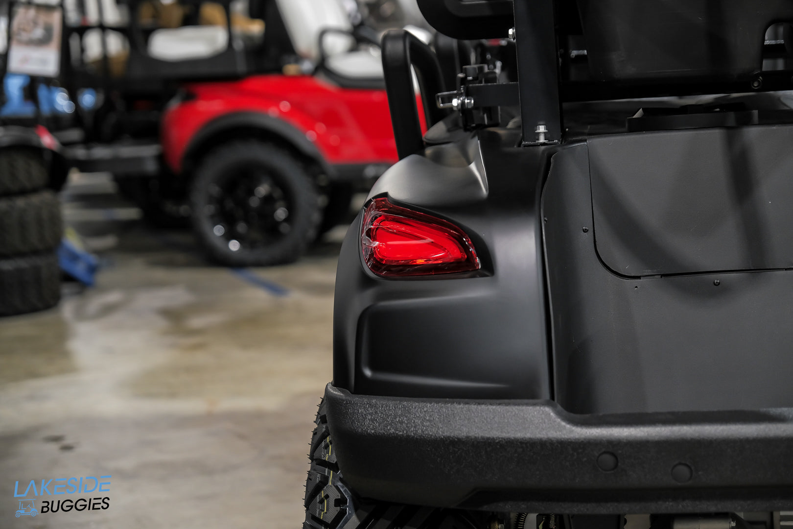 2025 VIBE EV - FLEX 4F  Matte Black Special Edition 4 Forward Passenger Street Legal Golf Cart -  Vibe EV at LakesideBuggies.com