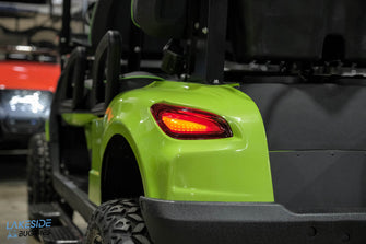 2025 VIBE EV - EV4  Lime Green 4 Forward Passenger Street Legal Golf Cart