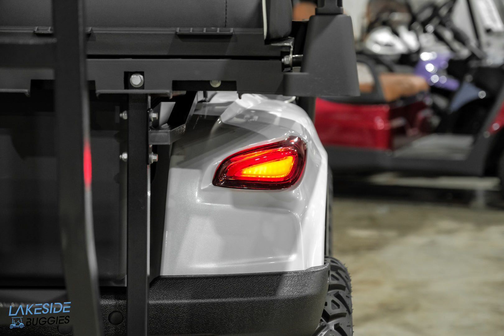 2025 VIBE EV - EV4  Pure White Metallic 4 Passenger Street Legal Golf Cart -  Vibe EV at LakesideBuggies.com