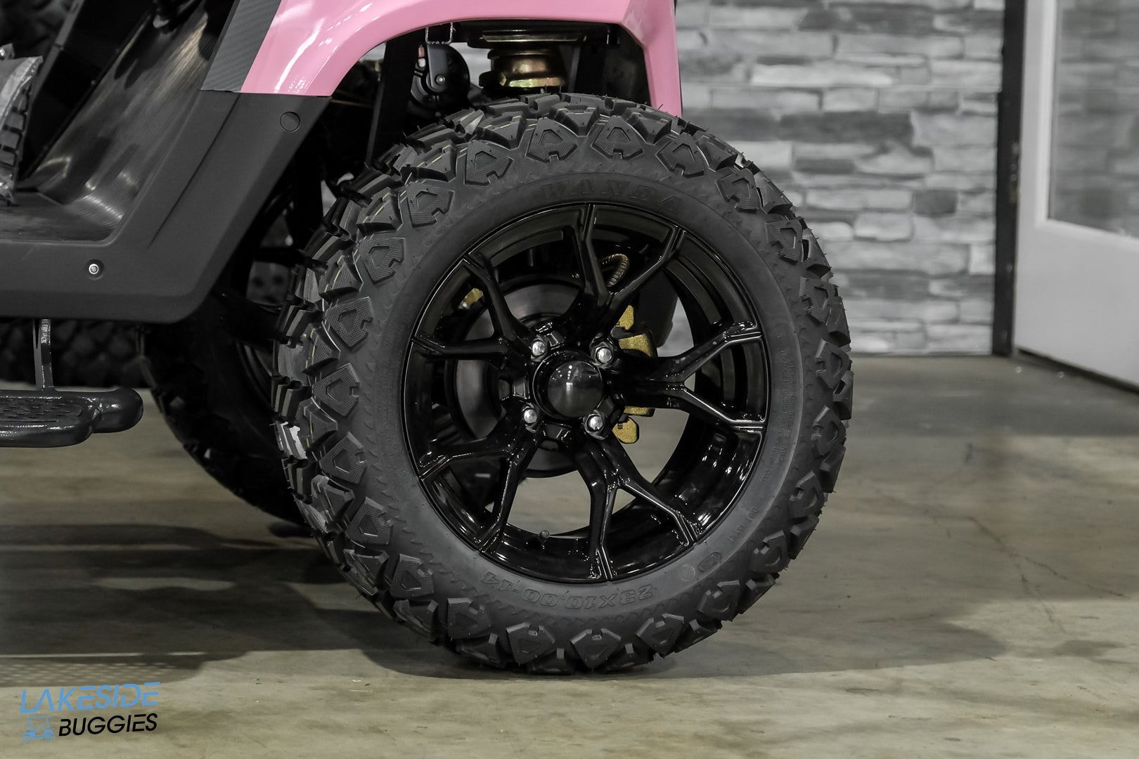 2025 VIBE EV - EV4F  Awareness Pink 4 Forward Passenger Street Legal Golf Cart -  Vibe EV at LakesideBuggies.com