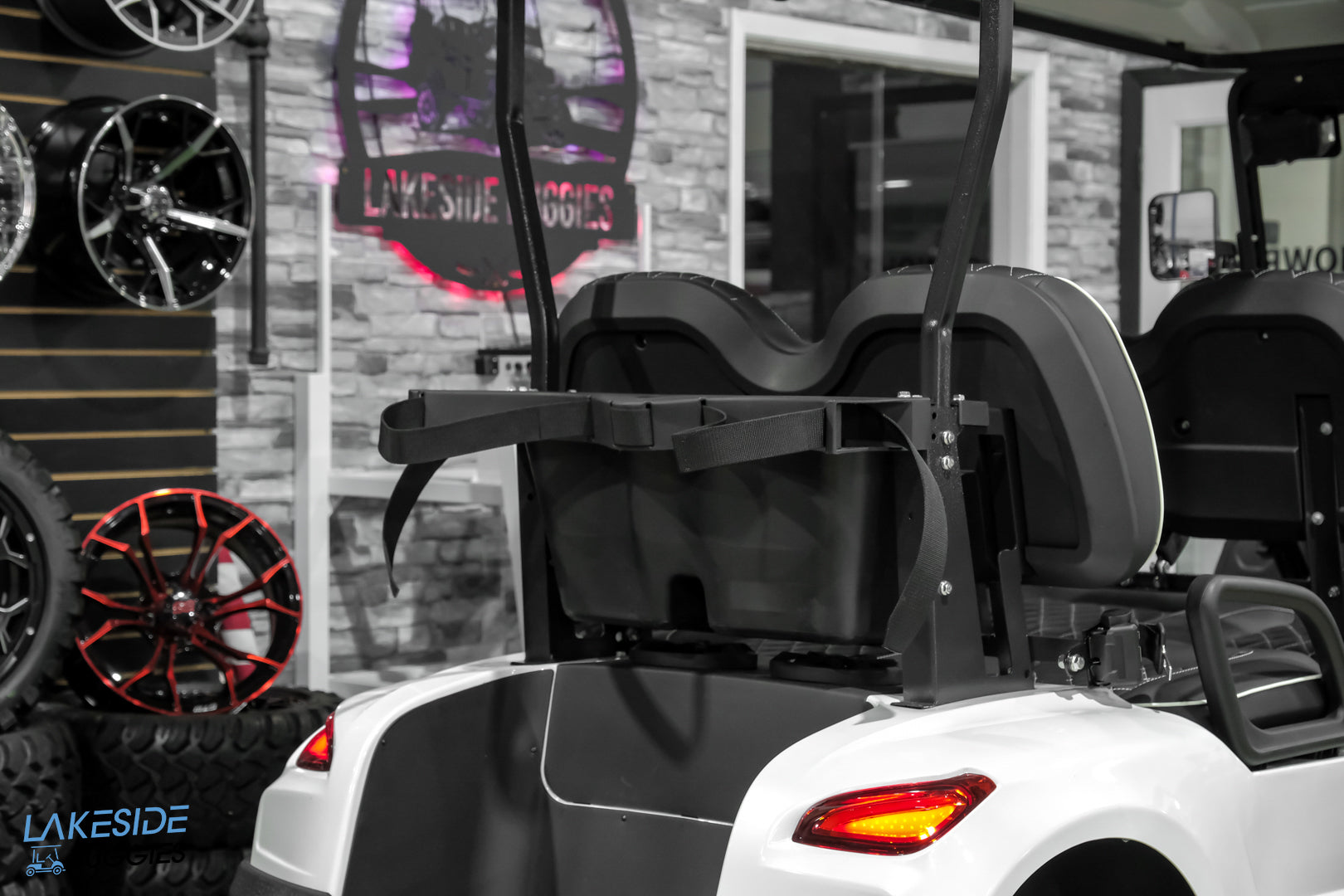 2025 VIBE EV - EV4F  Pure White Metallic 4 Forward Passenger Street Legal Golf Cart -  Vibe EV at LakesideBuggies.com