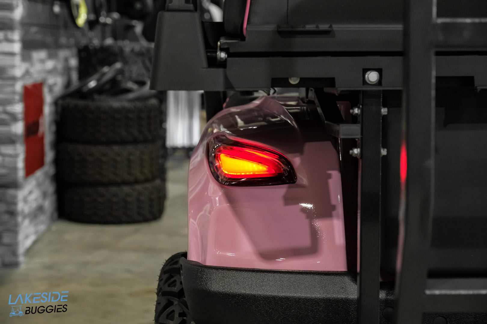 2025 VIBE EV - EV4  Awareness Pink 4 Passenger Street Legal Golf Cart -  Vibe EV at LakesideBuggies.com