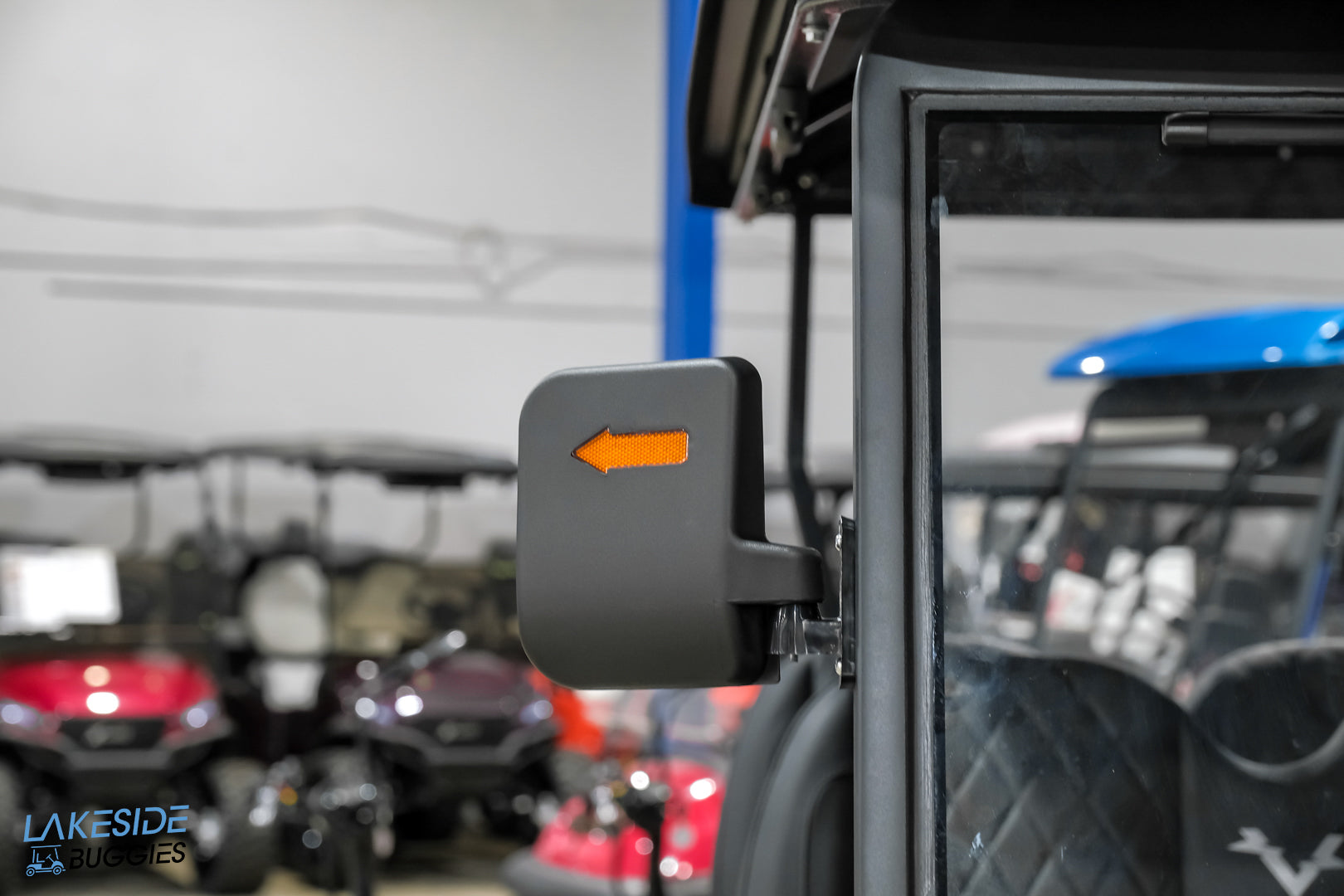 2025 VIBE EV - EV4F  Matte Black 4 Forward Passenger Street Legal Golf Cart -  Vibe EV at LakesideBuggies.com