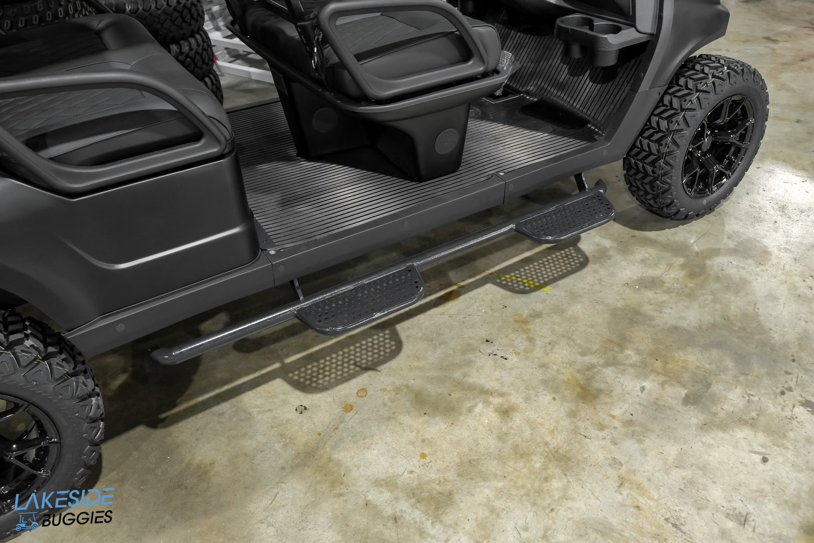 2025 VIBE EV - EV4F  Matte Black 4 Forward Passenger Street Legal Golf Cart -  Vibe EV at LakesideBuggies.com