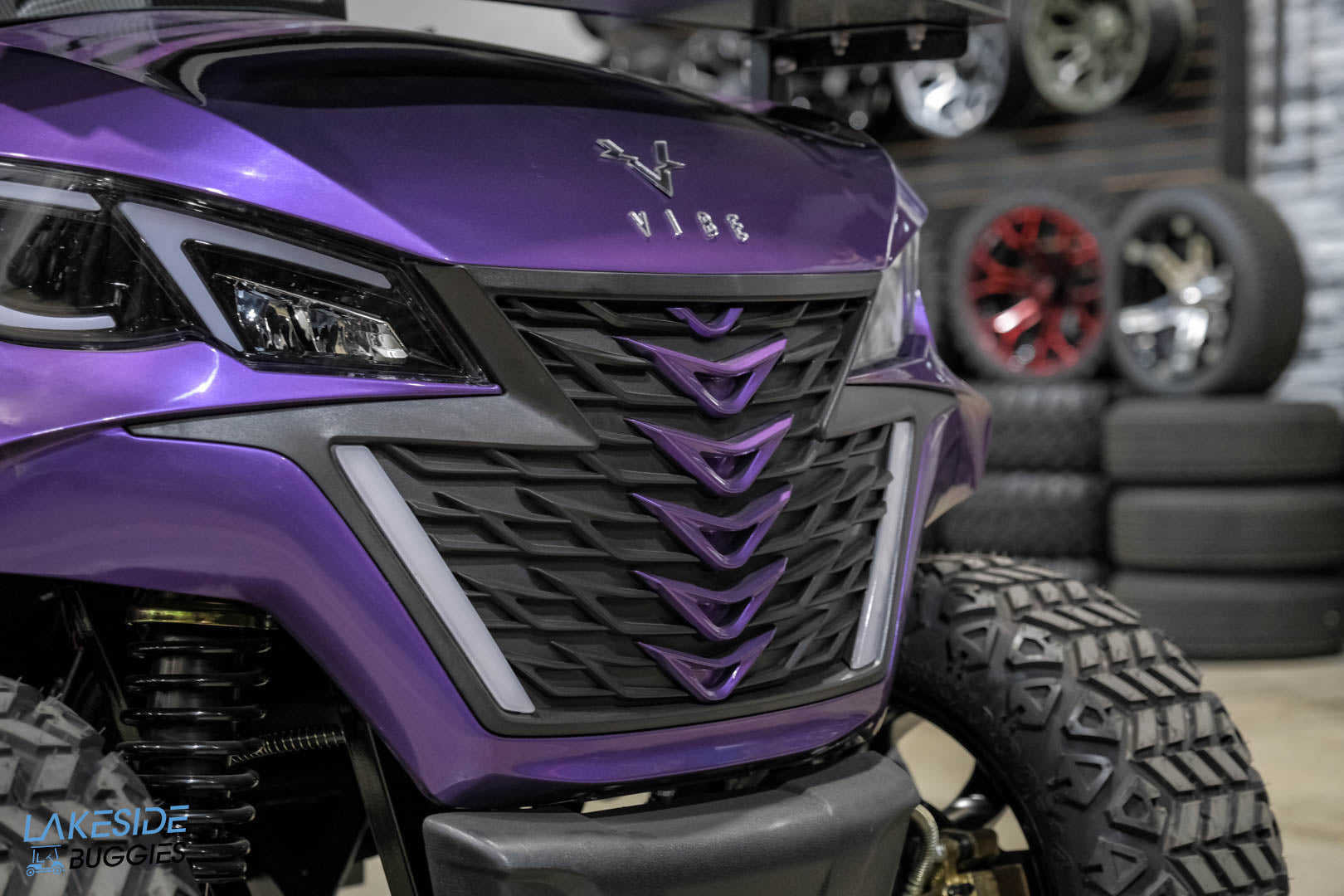 2025 VIBE EV - EV4F  Passion Purple 4 Forward Passenger Street Legal Golf Cart -  Vibe EV at LakesideBuggies.com