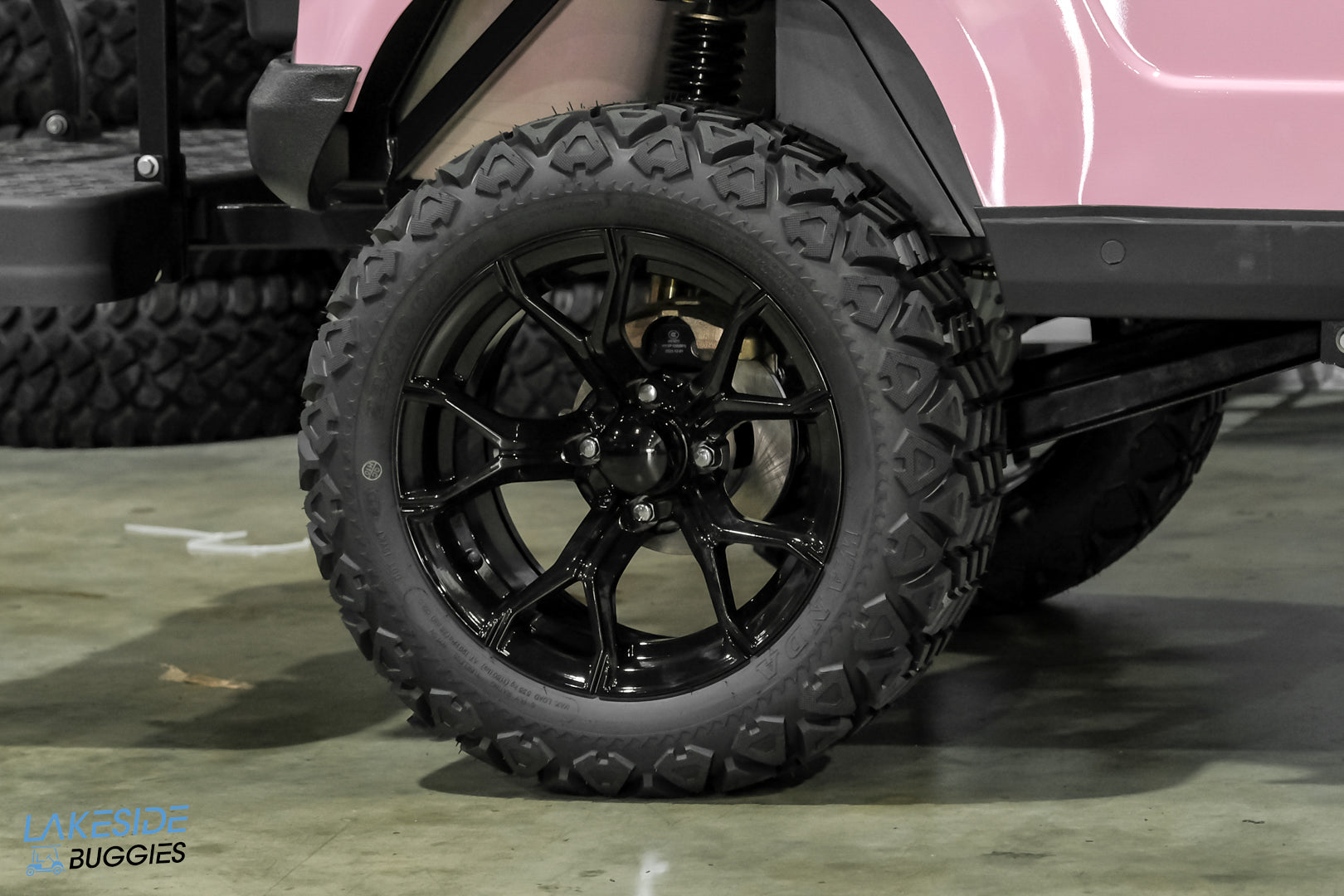 2025 VIBE EV - EV4  Awareness Pink 4 Passenger Street Legal Golf Cart -  Vibe EV at LakesideBuggies.com