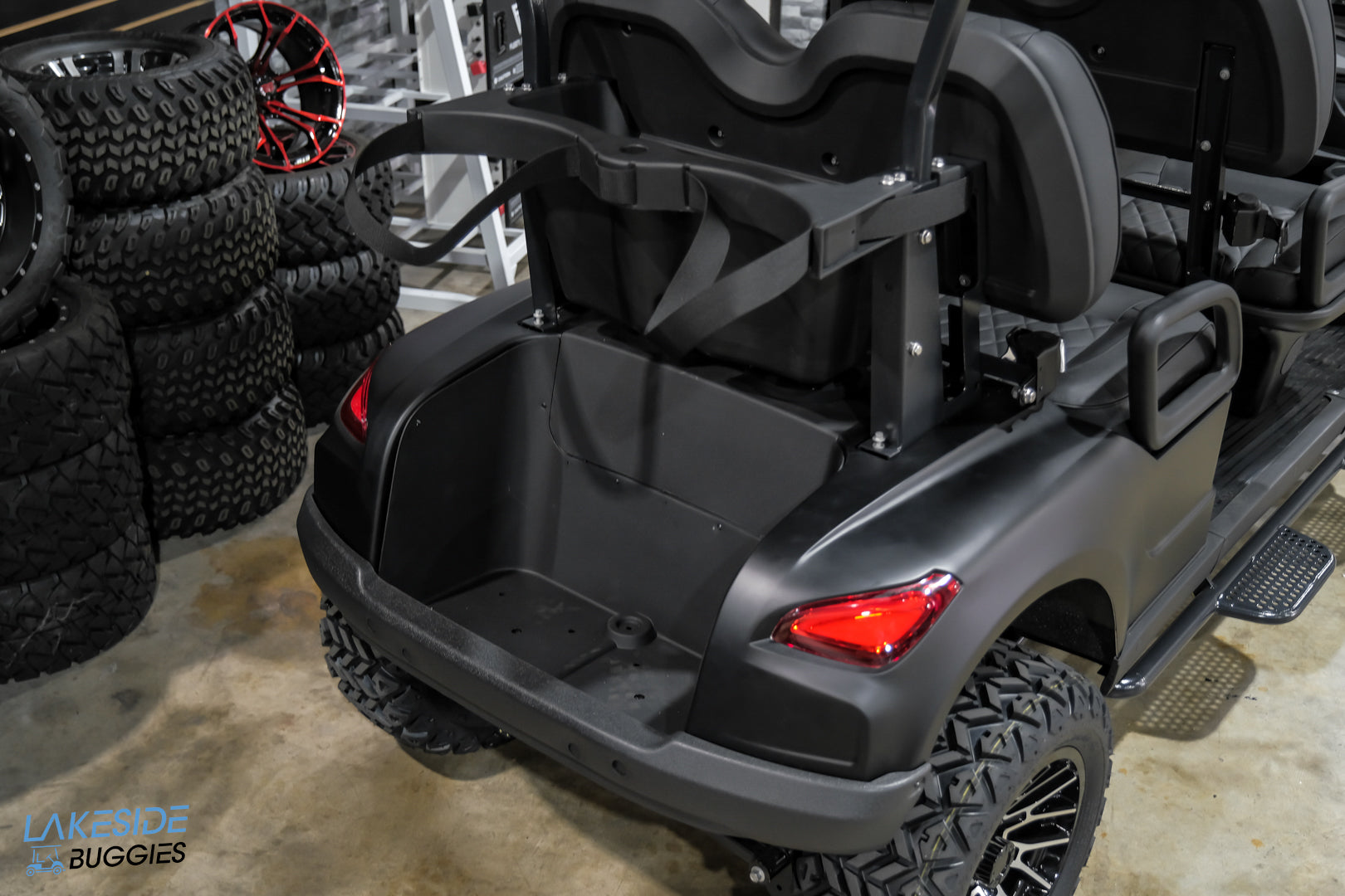 2025 VIBE EV - FLEX 4F  Matte Black Special Edition 4 Forward Passenger Street Legal Golf Cart -  Vibe EV at LakesideBuggies.com
