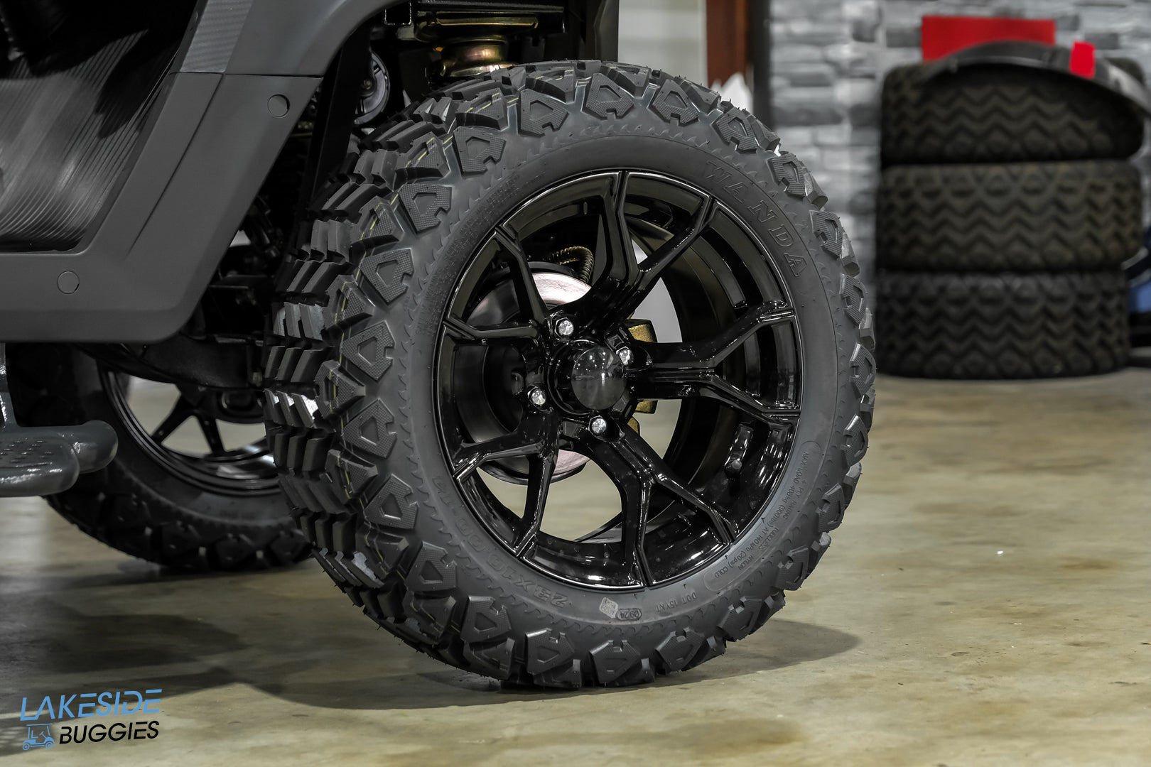 2025 VIBE EV - EV4F  Matte Black 4 Forward Passenger Street Legal Golf Cart -  Vibe EV at LakesideBuggies.com