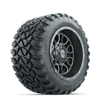 Set of (4) 12 in GTW® Volt Gunmetal Wheels with 22x11-R12 Nomad All-Terrain Tires Lakeside Buggies Parts and Accessories