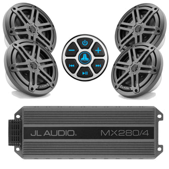 Lakeside Buggies JL Audio Weatherproof Bluetooth Controller Kit with 280W Stereo Amplifier and 4 Speakers- 13-060 JLAudio NEED TO SORT