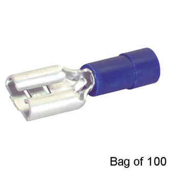 Lakeside Buggies 18-14 Gauge Female Tab Connector, 1/4″ Stud Size (100/Pkg)- 4188 Lakeside Buggies Direct Battery accessories