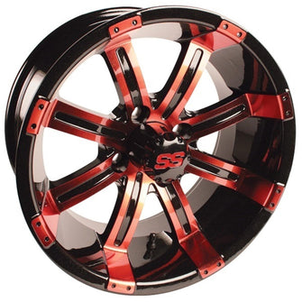 Lakeside Buggies GTW® Tempest 12" Red & Black Wheel (3:4 Offset)- 19-136 GTW Wheels