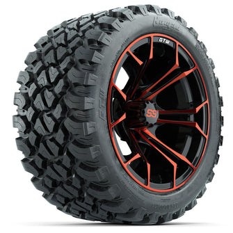 Set of (4) 14 in GTW Spyder Wheels with 23x10-14 GTW Nomad All-Terrain Tires Lakeside Buggies Parts and Accessories