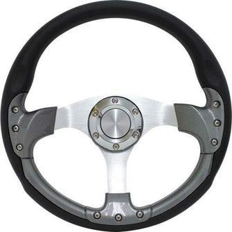 Lakeside Buggies PURSUIT 14" CARBON FIBER STEERING WHEEL W/KIT; EZGO- 53685 GTW Steering accessories