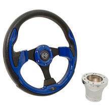 Lakeside Buggies Club Car Precedent Blue Rally Steering Wheel Kit 04-Up- 06-035 GTW Steering accessories