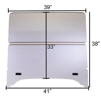 RedDot EZGO TXT Clear 1/4” Folding Windshield for Storm Body Kits with 3/4” Struts (Years 1994.5-Up) Lakeside Buggies