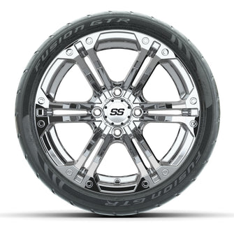 Set of (4) 14 in GTW Specter Wheels with 205/40-R14 Fusion GTR Street Tires Lakeside Buggies Parts and Accessories