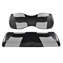 Lakeside Buggies MadJax® Riptide Black/Sliver Two-Tone Club Car Precedent Front Seat Covers (Fits 2004-Up)- 10-191 MadJax NEED TO SORT