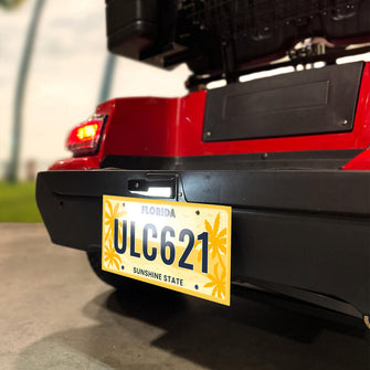 License Plate Holder w/12v LED Light Lakeside Buggies